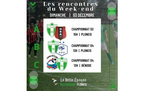 AGENDA DU 03 DÉCEMBRE 2023