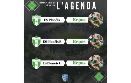 AGENDA DU 25 FÉVRIER 2024