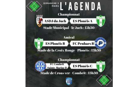 AGENDA DU 03 MARS 2024