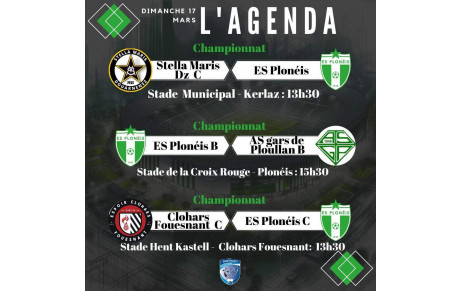 AGENDA DU 17 MARS 2024